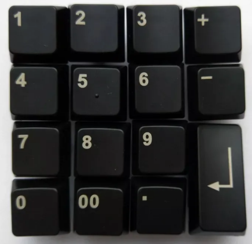 Набор кнопок с цифрами для клавиатуры Posiflex КВ-6600